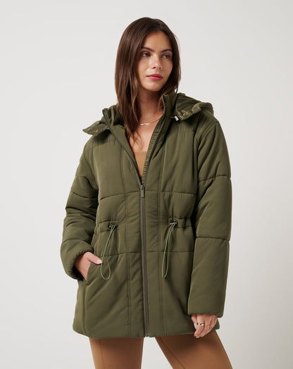 Mont Blanc Hood Puffer Grape Leaf | Travis Mathew