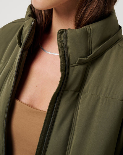 Mont Blanc Hood Puffer Grape Leaf | Travis Mathew