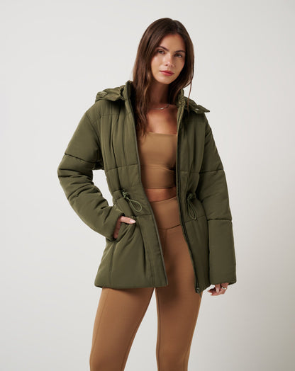 Mont Blanc Hood Puffer Grape Leaf | Travis Mathew