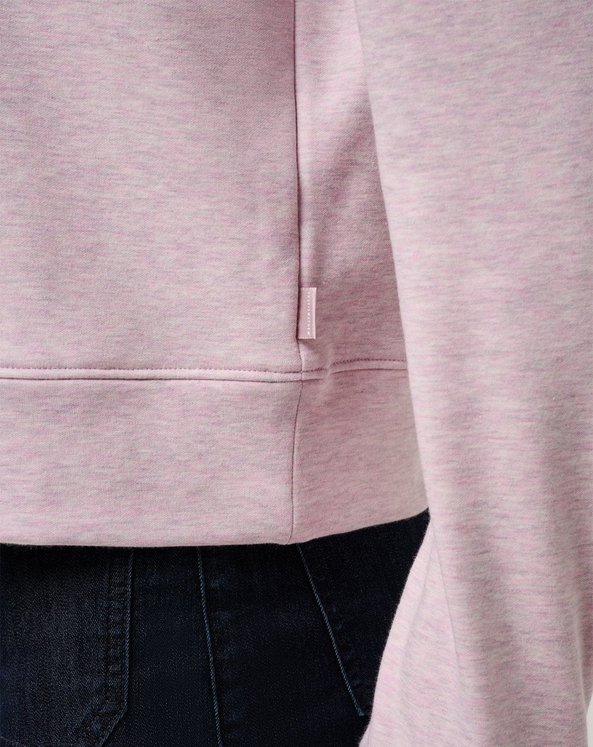 Cloud Fleece Half Zip 2.0 Heather Violet Ice | Travis Mathew