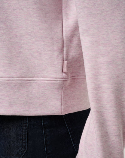 Cloud Fleece Half Zip 2.0 Heather Violet Ice | Travis Mathew