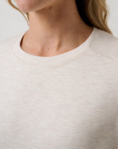 Skyloft Soft Crew Heather Brazillian Sand | Travis Mathew