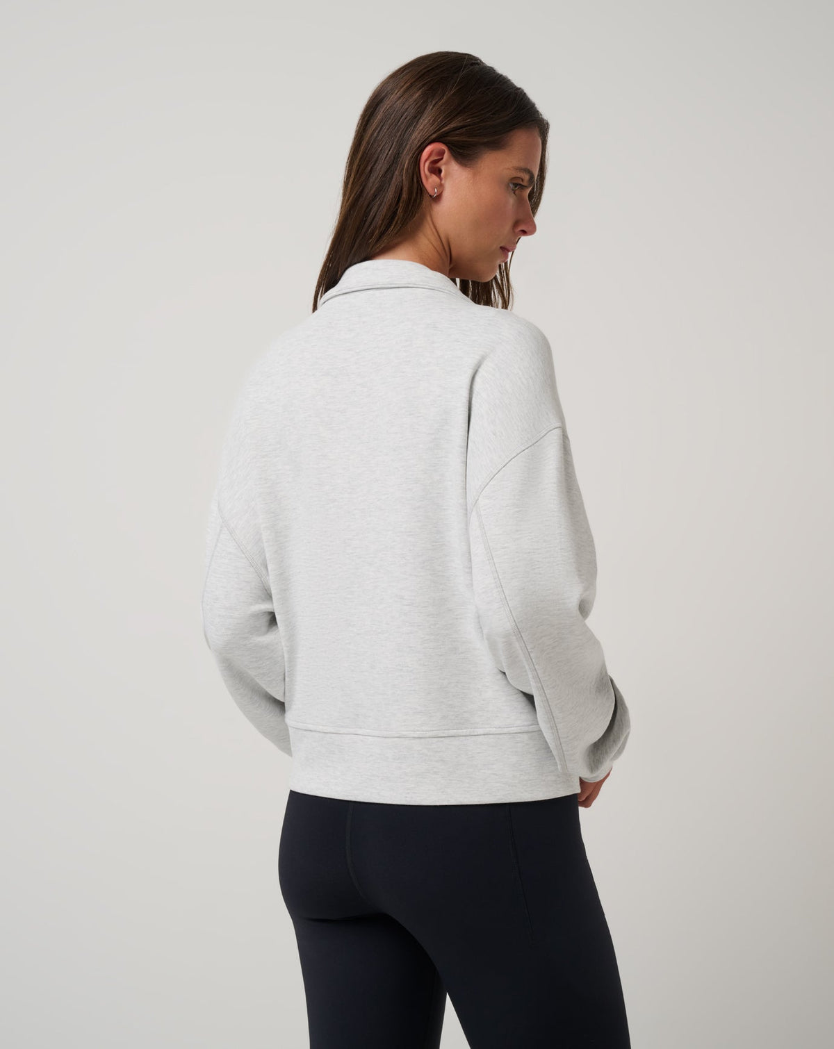 Skyloft Soft Half Zip 2.0 Heather Light Grey | Travis Mathew