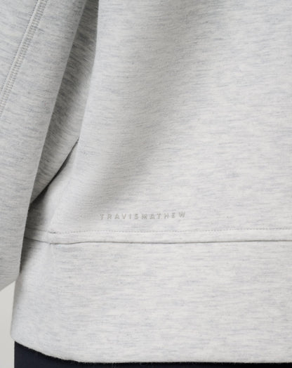 Skyloft Soft Half Zip 2.0 Heather Light Grey | Travis Mathew