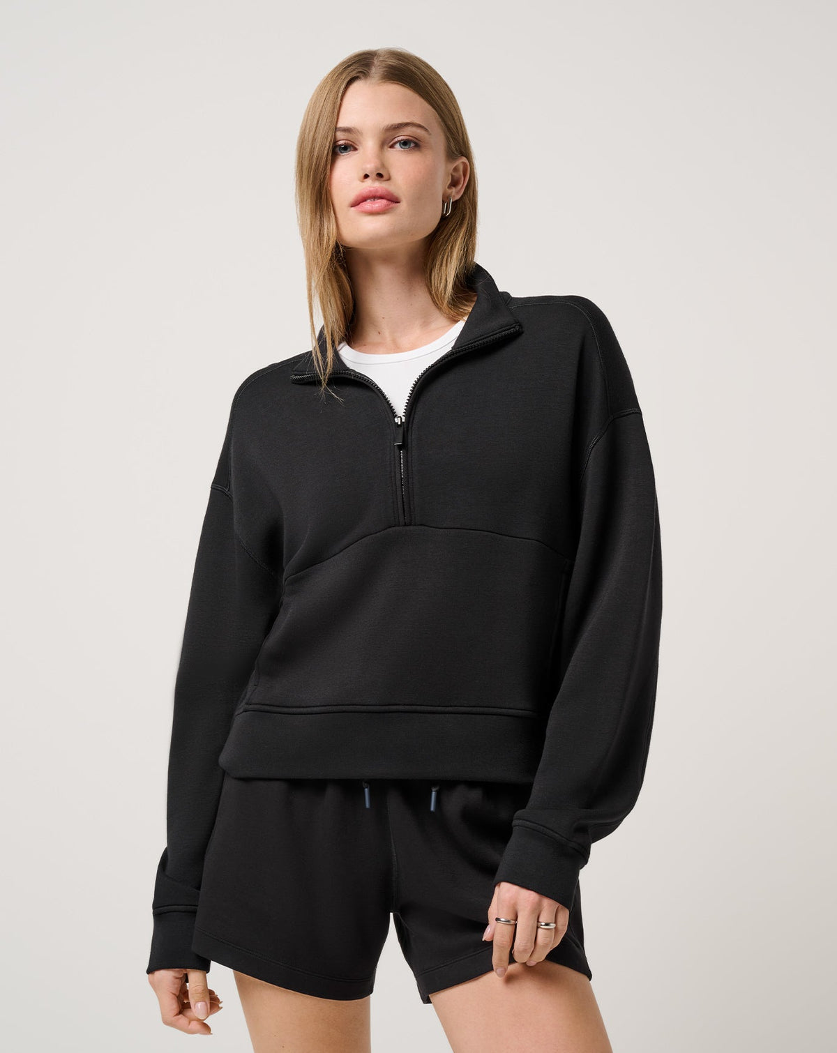 Skyloft Soft Half Zip 2.0 Black | Travis Mathew
