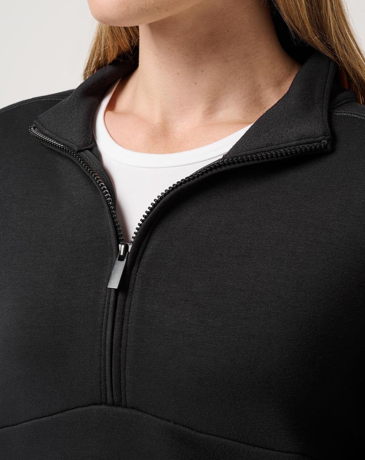Skyloft Soft Half Zip 2.0 Black | Travis Mathew