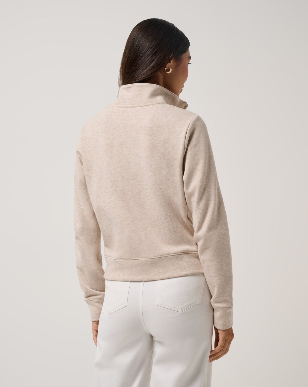 Cloud Fleece Half Zip 2.0 Heather Natural | Travis Mathew