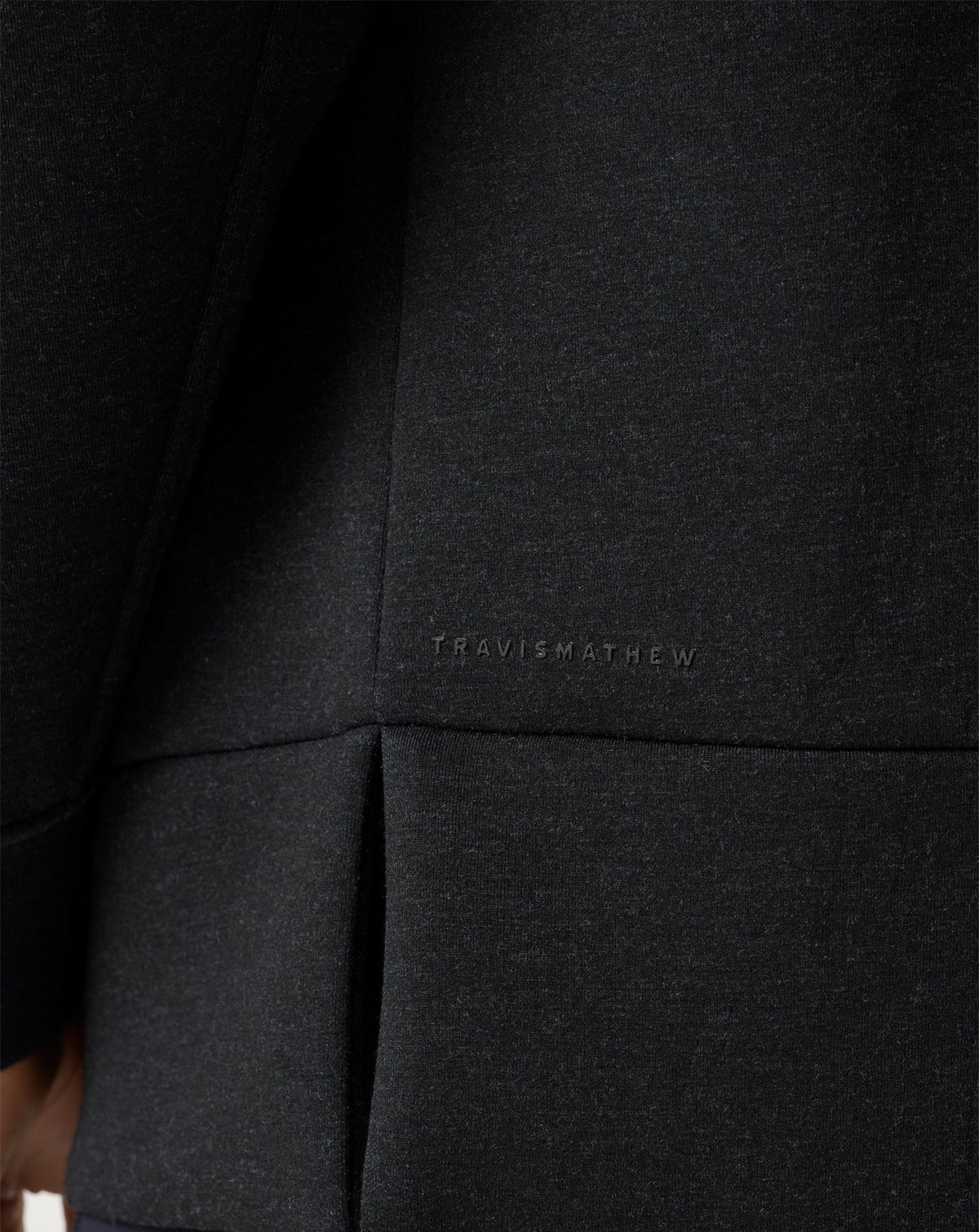 Cloudscape Zip Hood Heather Black | Travis Mathew