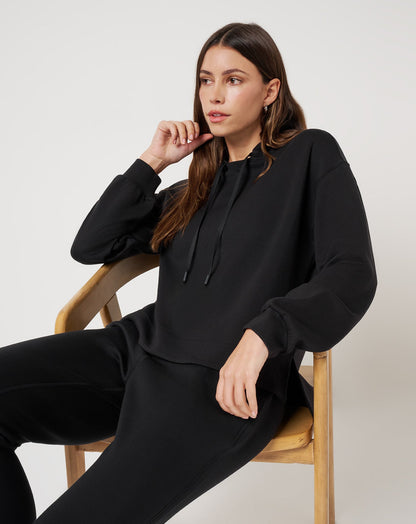Skyloft Soft Hoodie Black | Travis Mathew