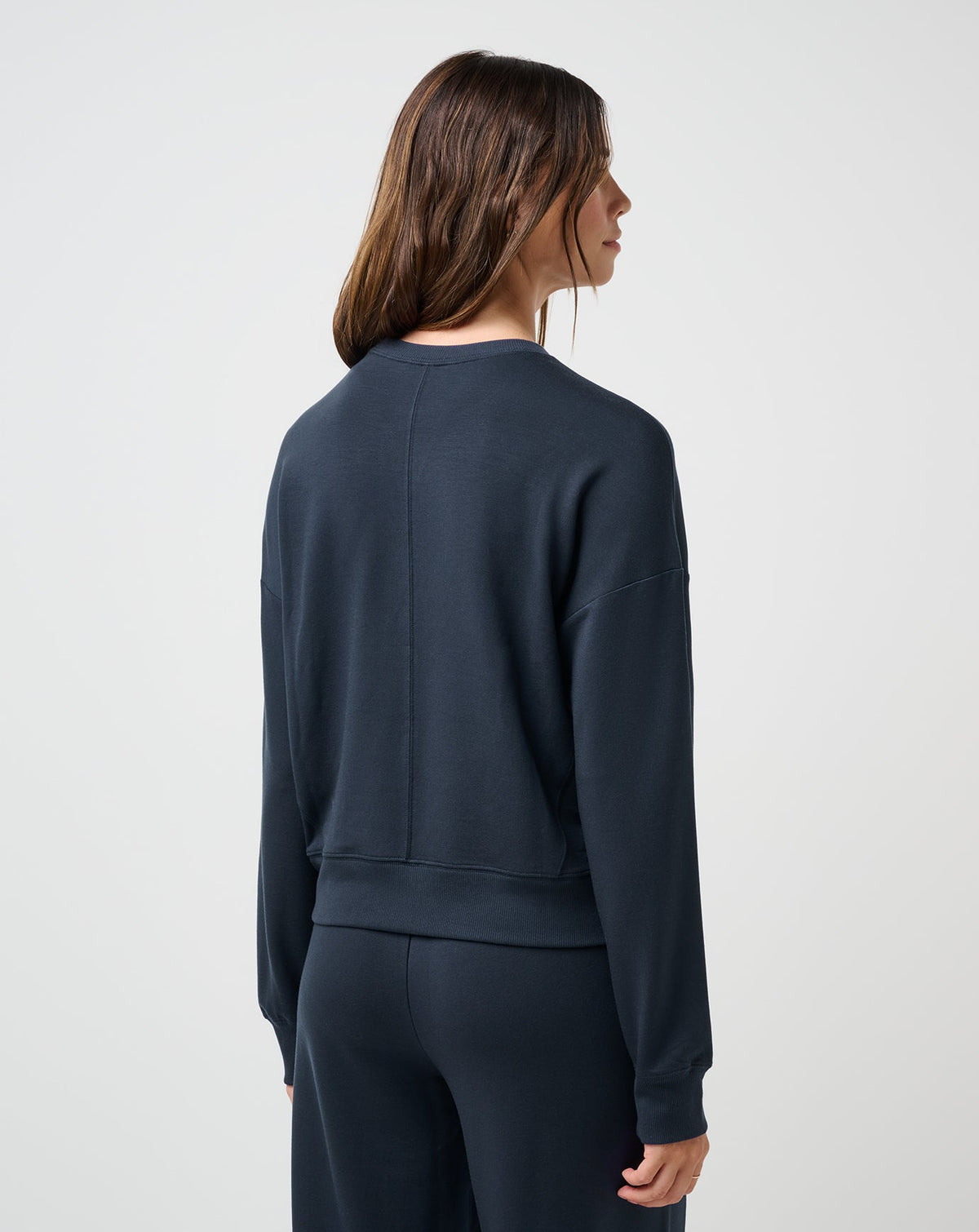 Cloud Terry Crew Navy Blazer | Travis Mathew
