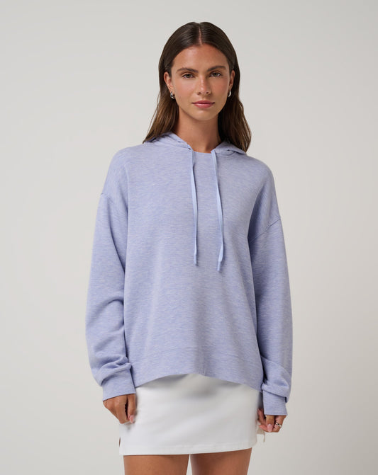 Skyloft Soft Hoodie Heather Soft Blue | Travis Mathew
