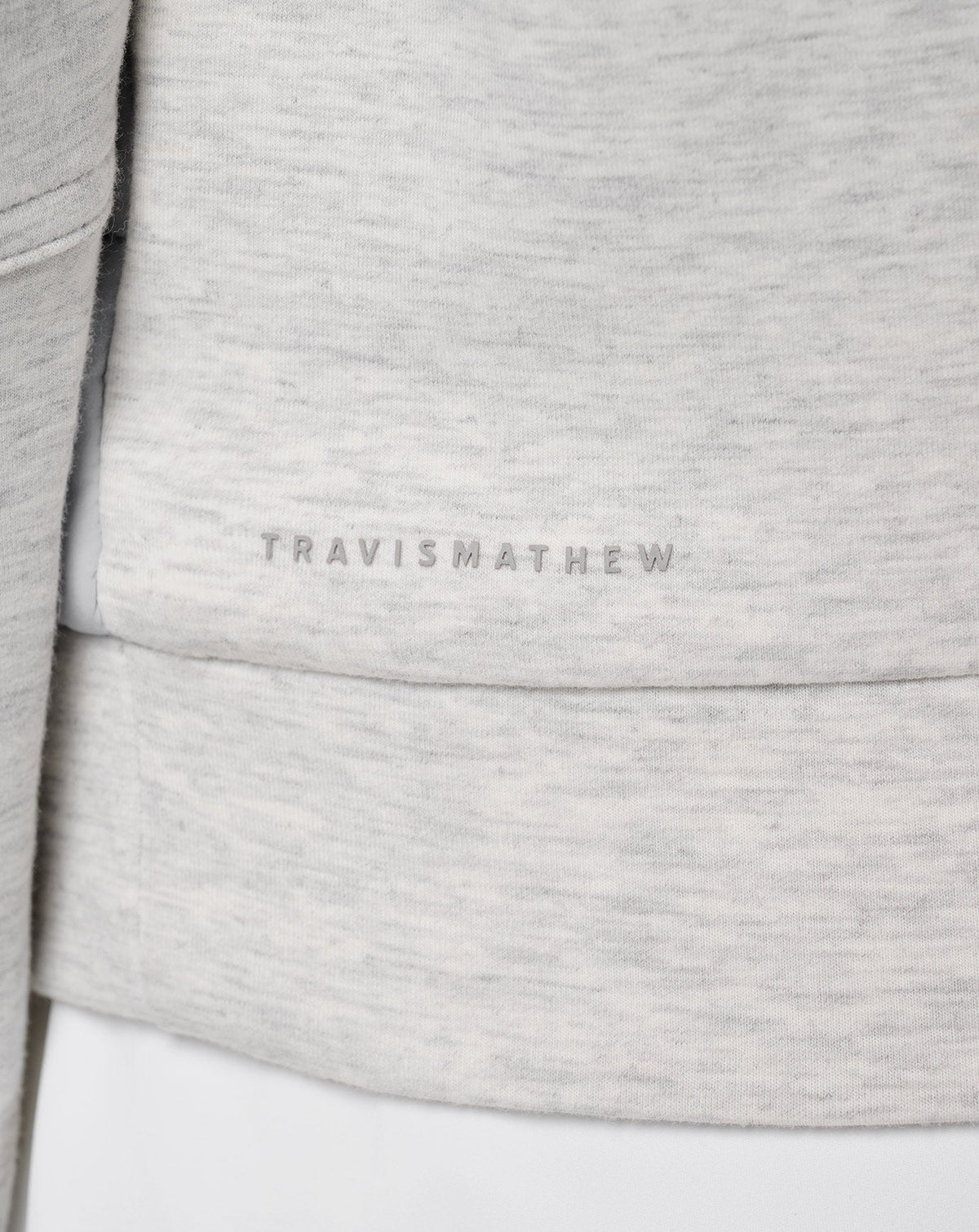 Skyloft Soft Espresso Martini Full Zip Heather Light Grey | Travis Mathew