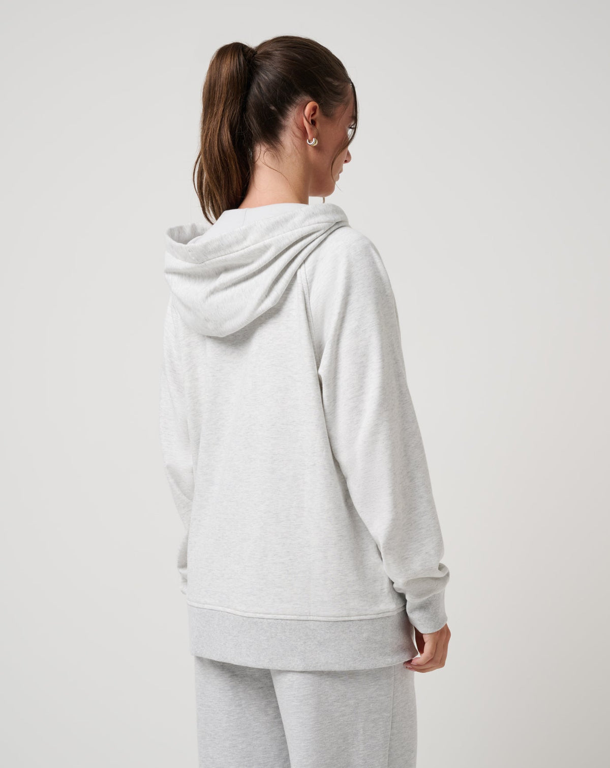 Off Script 2.0 Cloud Full Zip Hoodie Heather Light Grey | Travis Mathew