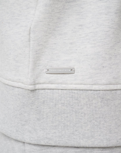Off Script 2.0 Cloud Full Zip Hoodie Heather Light Grey | Travis Mathew
