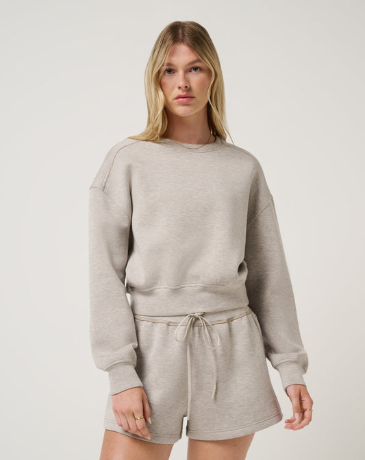 Cloudscape Pullover Heather Savannah Tan | Travis Mathew