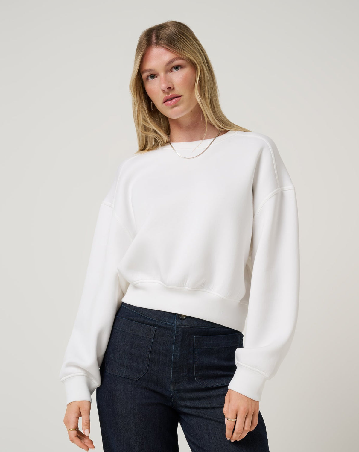Cloudscape Pullover Snow White | Travis Mathew