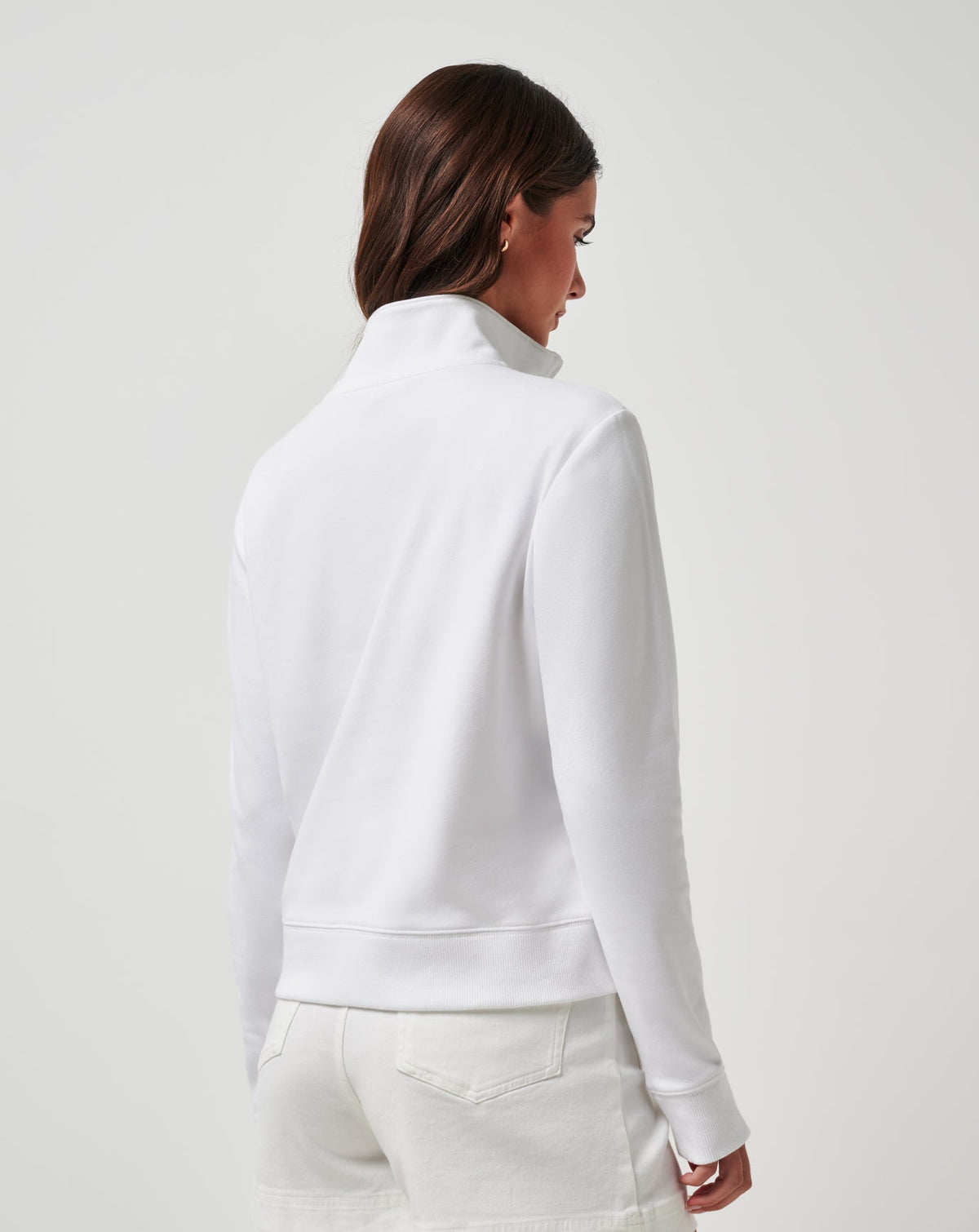 Tasmin Half Zip White | Travis Mathew