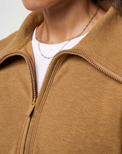 Save The Day Cloud Half Zip 2.0 Heather Spice | Travis Mathew