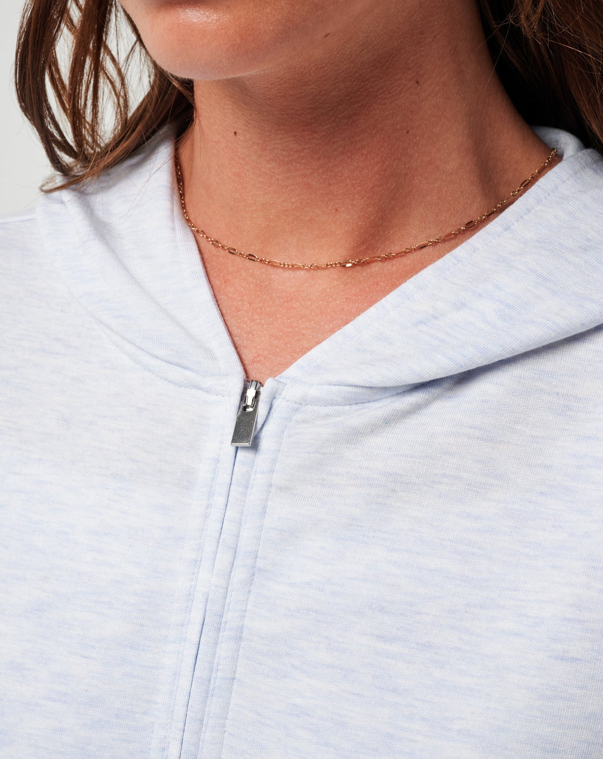 Cloud Terry Zip Hoodie Heather Ancient Water | Travis Mathew