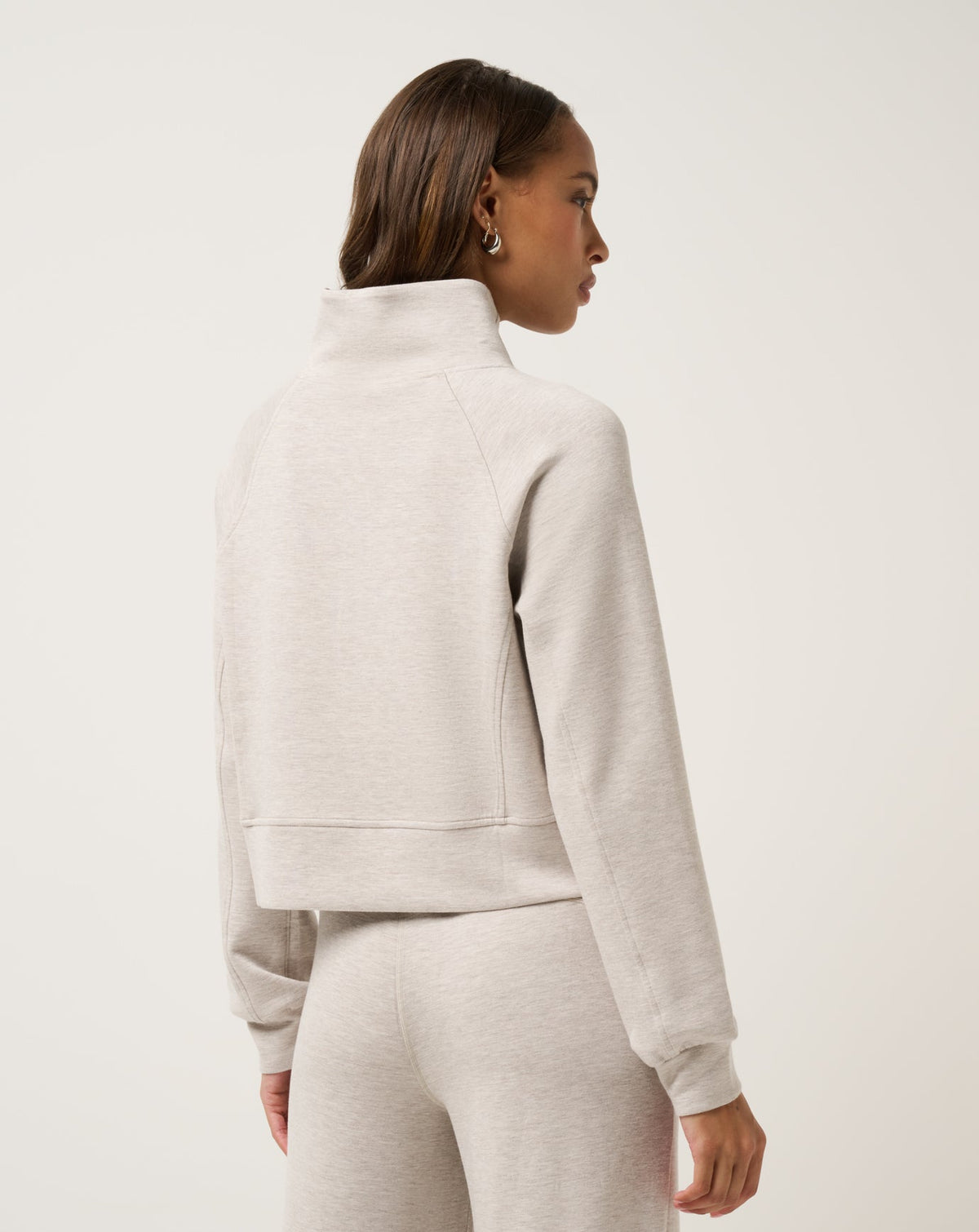 Skyloft Soft Funnel Neck Heather Savannah Tan | Travis Mathew