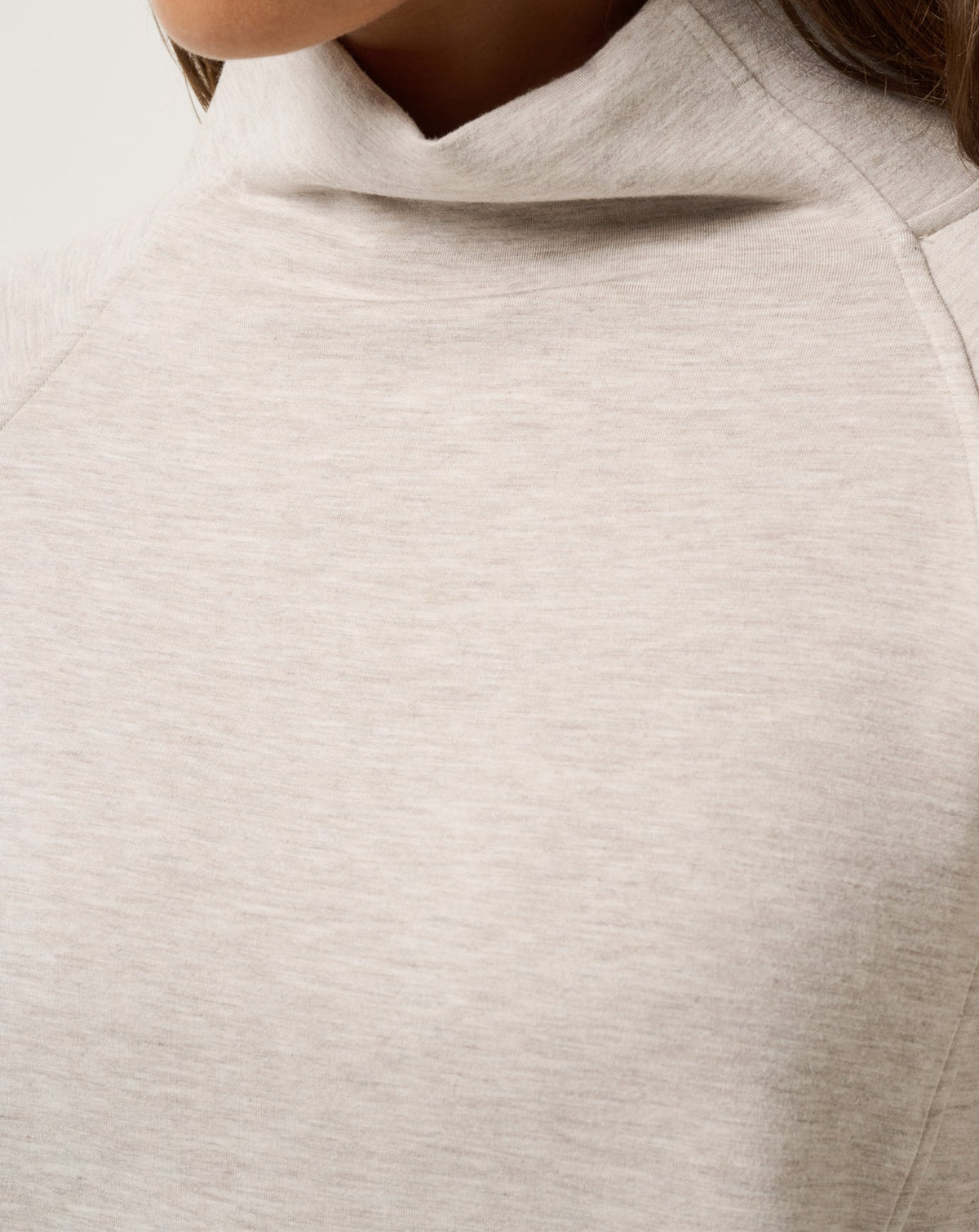 Skyloft Soft Funnel Neck Heather Savannah Tan | Travis Mathew