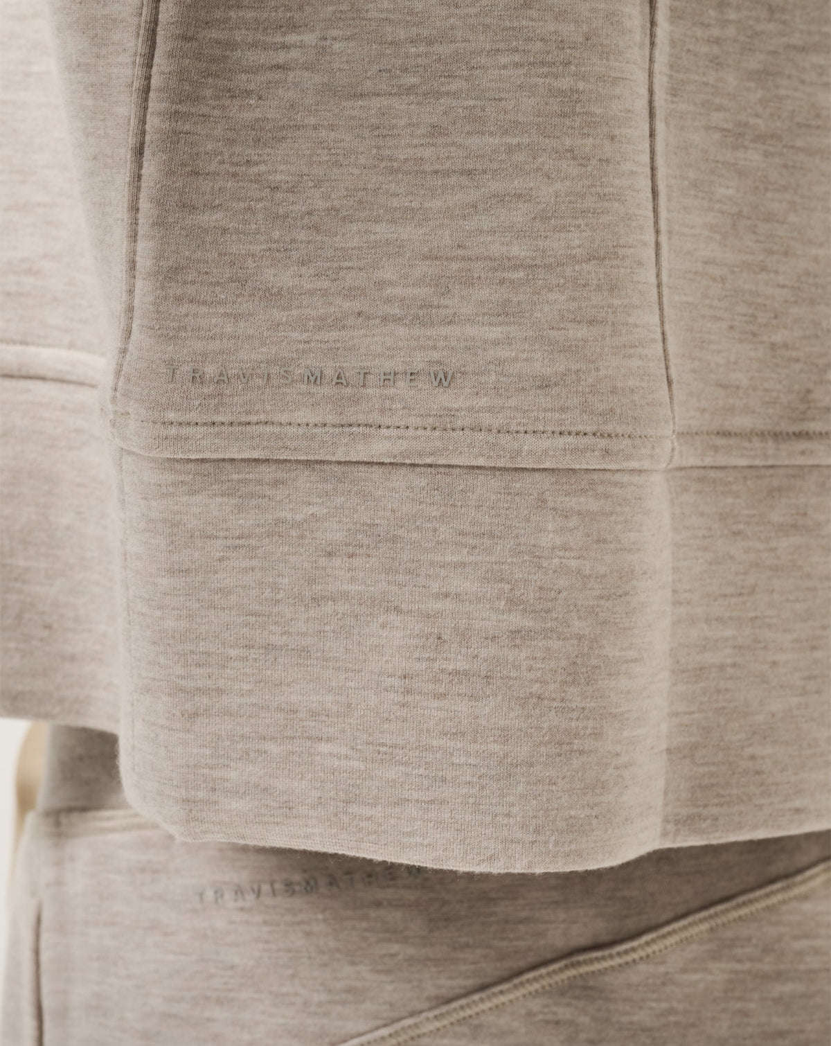 Skyloft Soft Funnel Neck Heather Savannah Tan | Travis Mathew