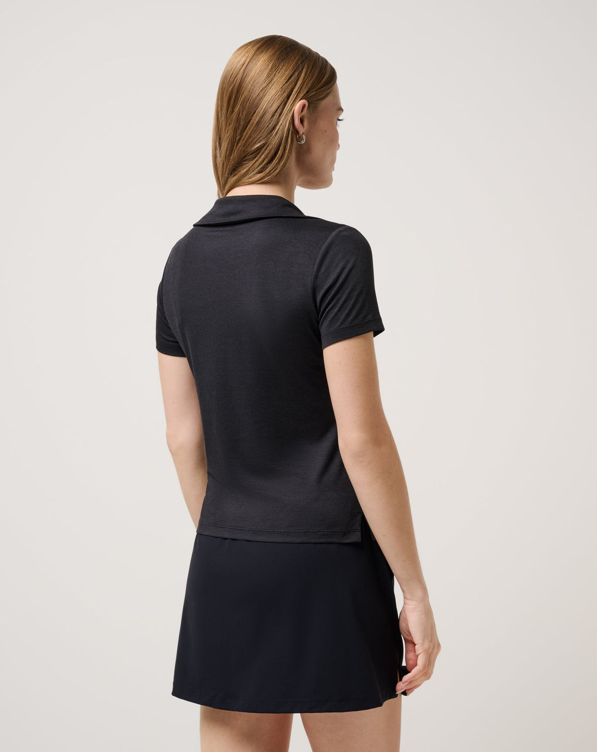 Skyloft Light Polo Heather Black | Travis Mathew