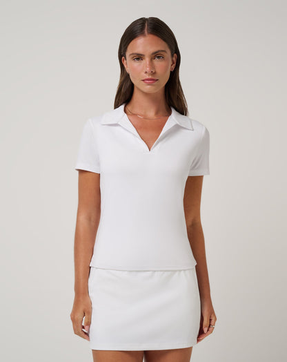 Skyloft Light Polo White | Travis Mathew