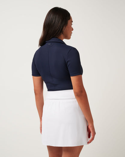 Moveknit Vneck Polo Navy Blazer | Travis Mathew