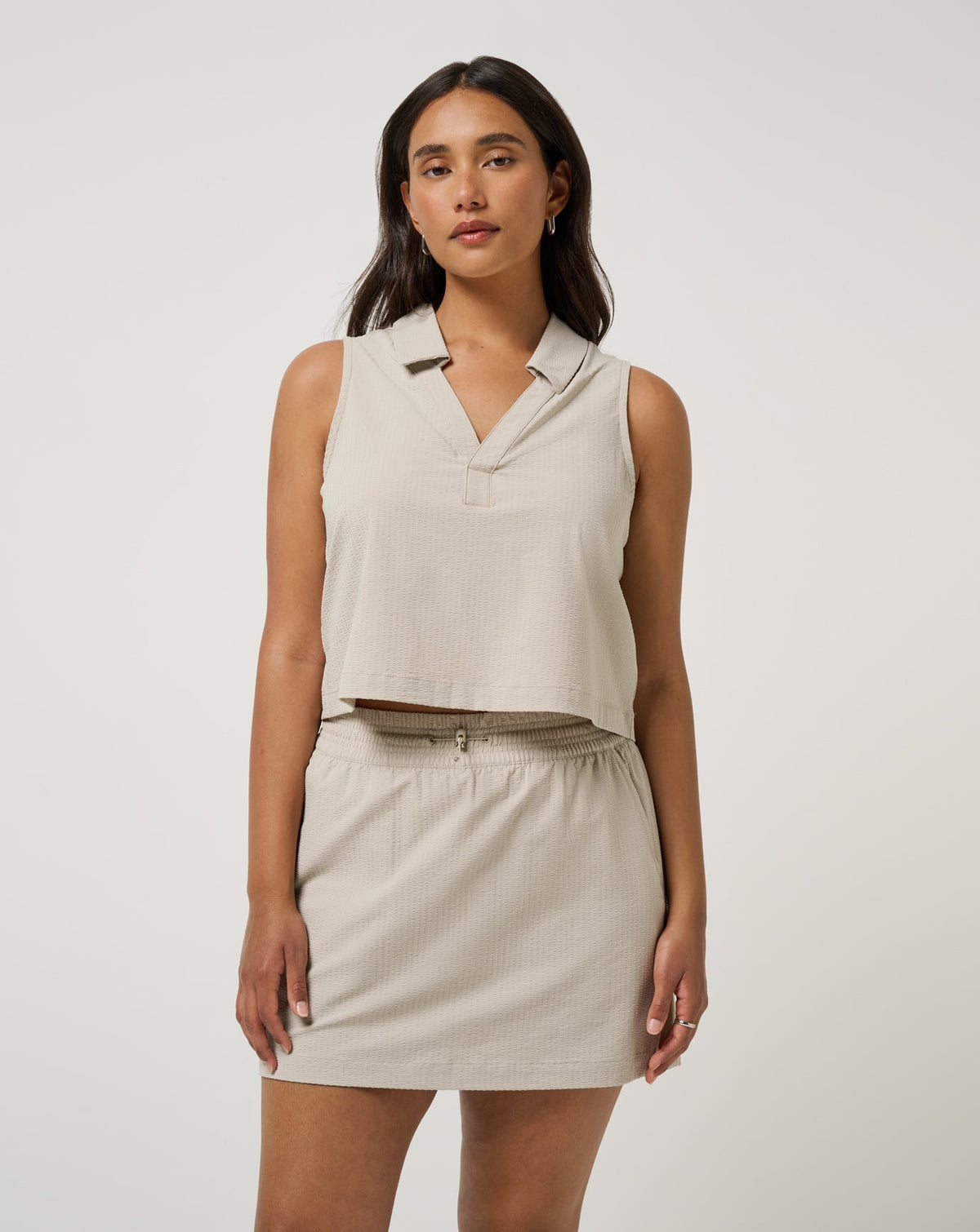 Timeless Breezeblend Polo Island Fossil | Travis Mathew