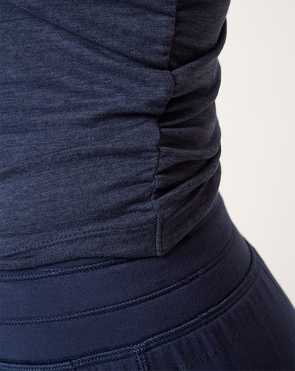 Skyline Jersey Tank Heather Navy Blazer | Travis Mathew