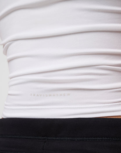 Skyline Jersey Tank White | Travis Mathew