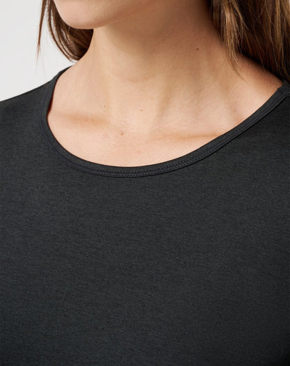 Skyloft Light Celestia Top Heather Black | Travis Mathew