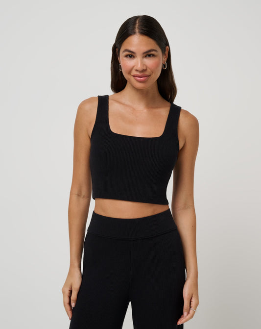 Evening Retreat Tank Black | Travis Mathew
