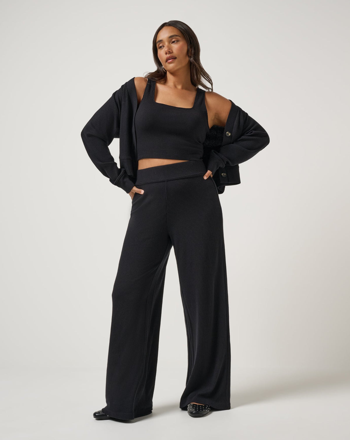 Evening Retreat Cardigan Black | Travis Mathew