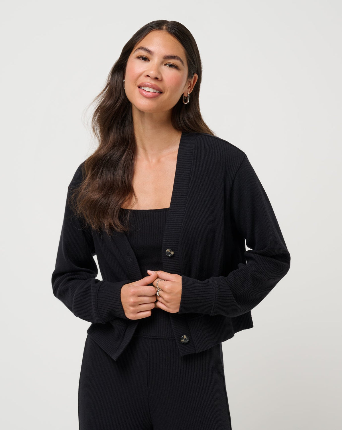 Evening Retreat Cardigan Black | Travis Mathew