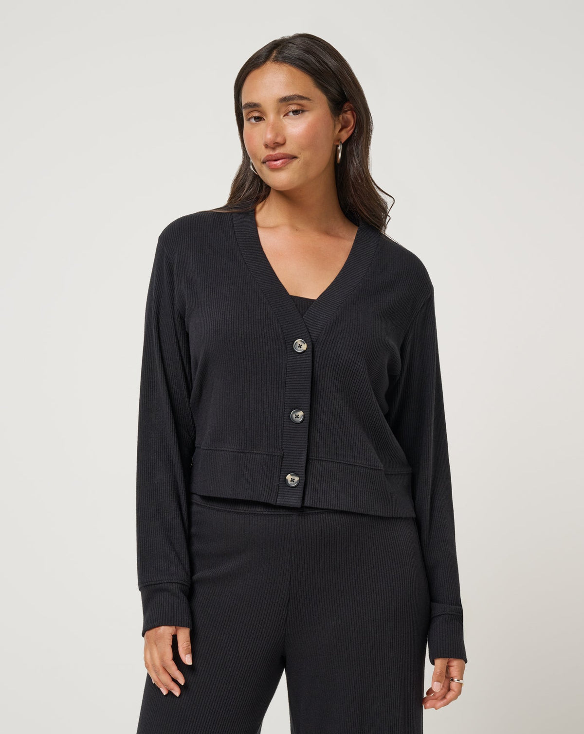 Evening Retreat Cardigan Black | Travis Mathew