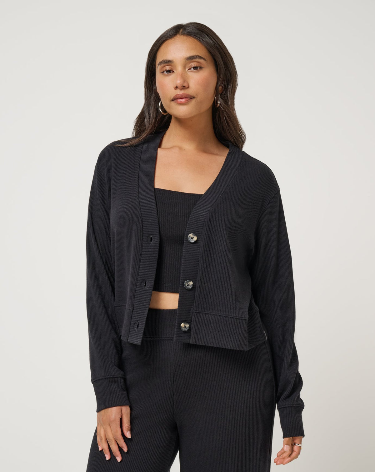 Evening Retreat Cardigan Black | Travis Mathew