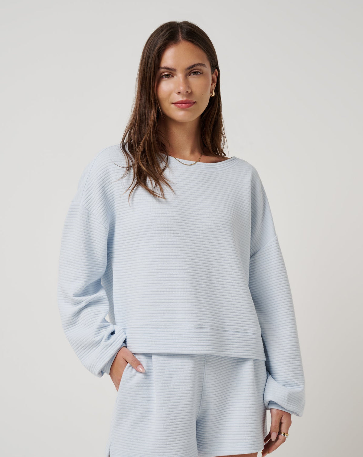 Coastal Rib Yacht Me Pullover Ancient Water | Travis Mathew
