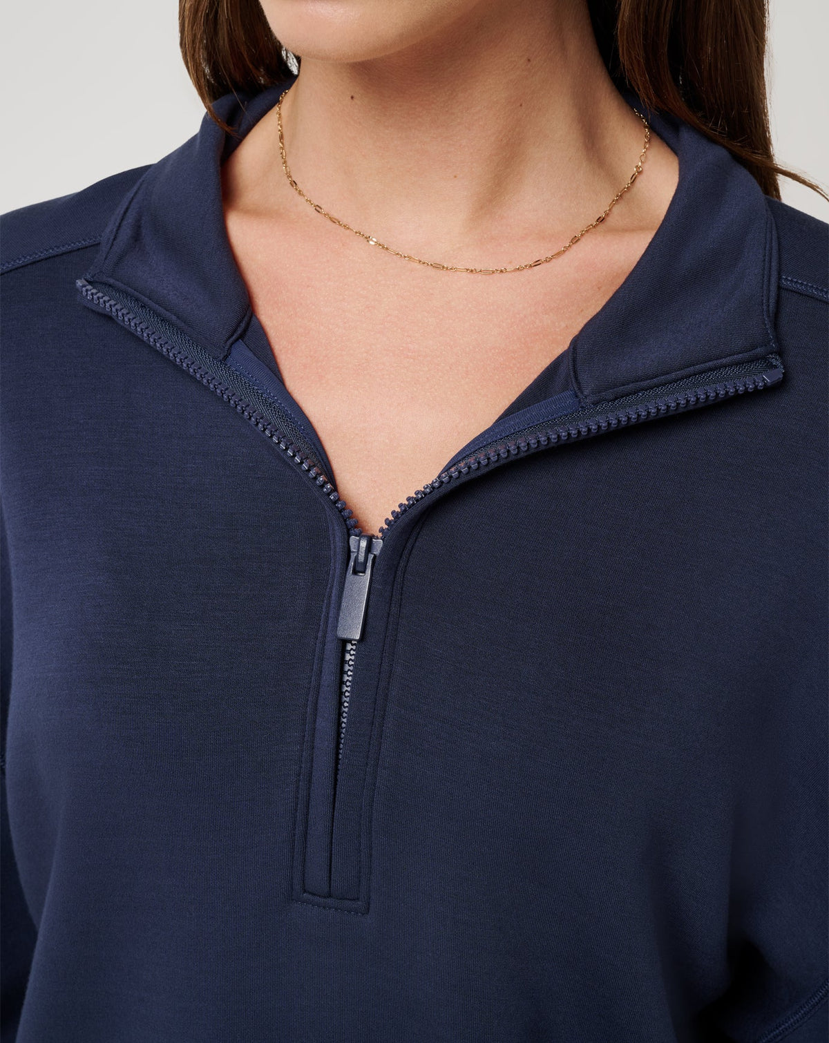 Skyloft Soft Echo Half Zip Navy Blazer | Travis Mathew
