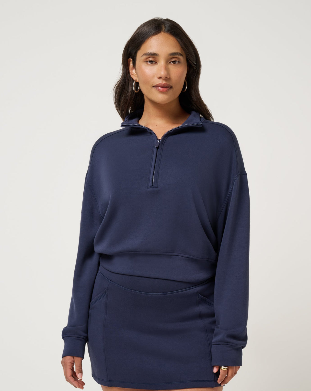 Skyloft Soft Echo Half Zip Navy Blazer | Travis Mathew