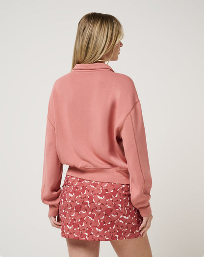 Skyloft Soft Echo Half Zip Brick Dust | Travis Mathew