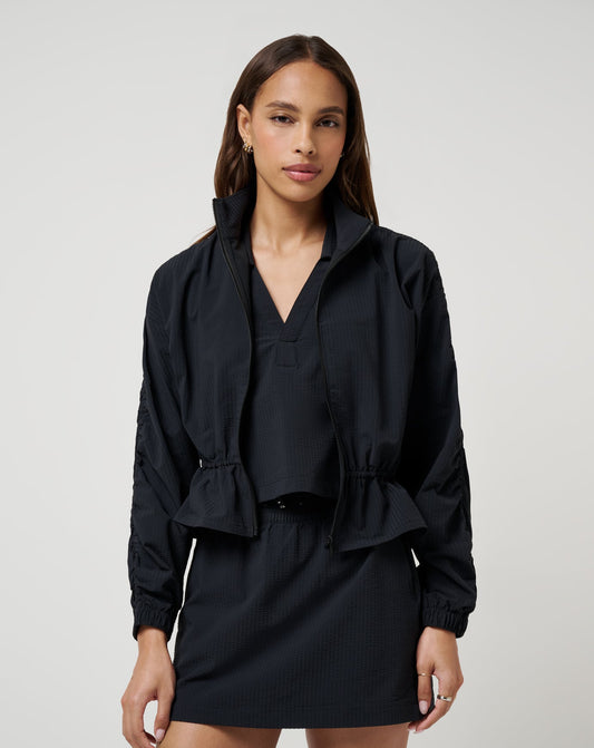 Timeless Breezeblend Full Zip Black | Travis Mathew
