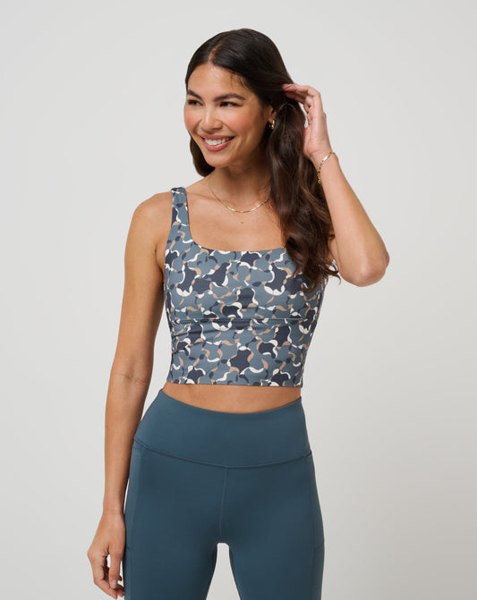 Moveknit Printed Tank Dark Slate Multi | Travis Mathew