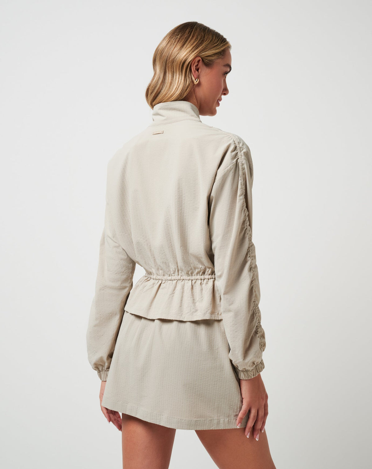 Timeless Breezeblend Full Zip Island Fossil | Travis Mathew