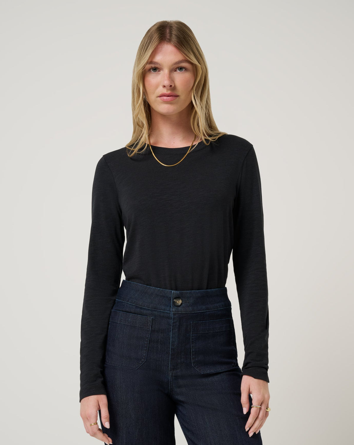 Cloud Long Sleeve Tee Black | Travis Mathew