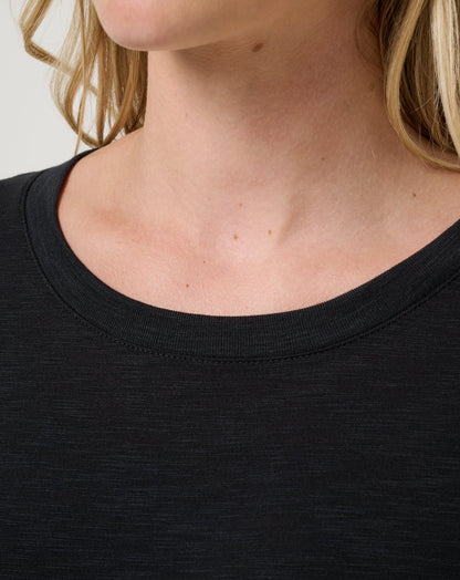 Cloud Long Sleeve Tee Black | Travis Mathew