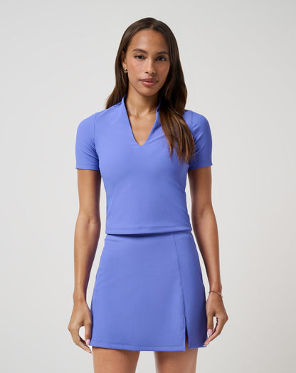 Moveknit Rib Limitless Top Baja Blue | Travis Mathew
