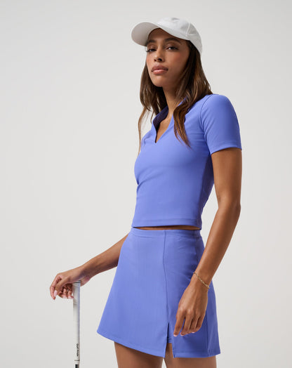 Moveknit Rib Limitless Top Baja Blue | Travis Mathew