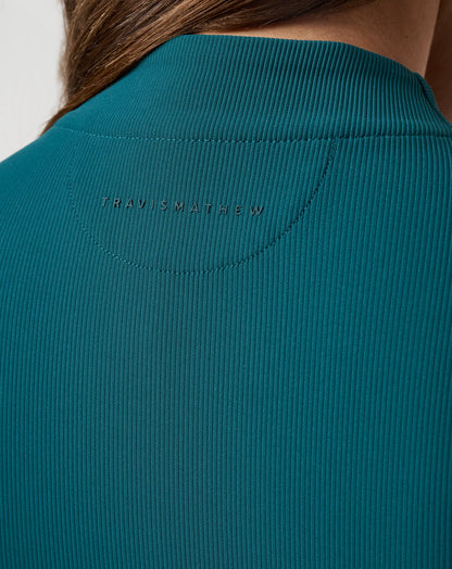 Moveknit Rib Limitless Top Dark Sea | Travis Mathew